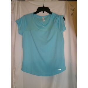 Under Armour Women's‎ Teal Athletic Top Breathable Workout Shirt